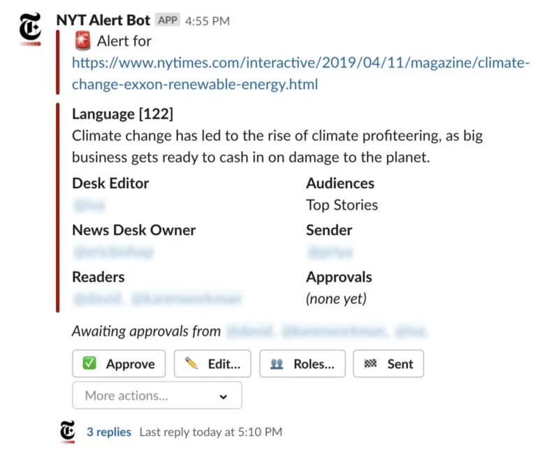 Tin báo nhanh của The New York Times
