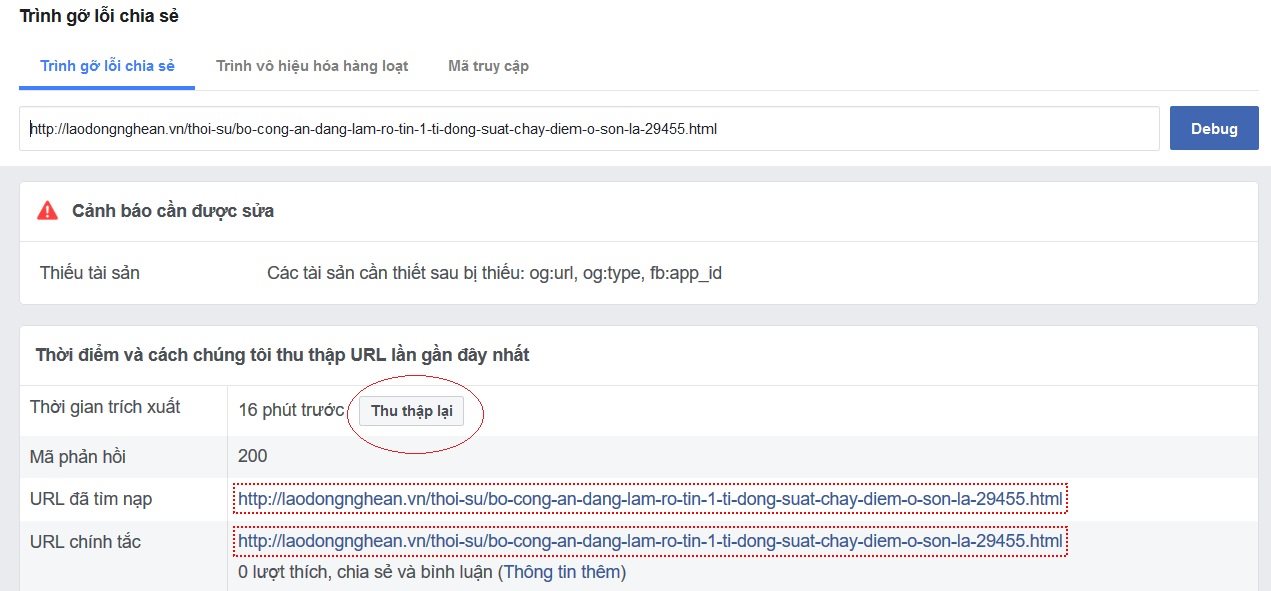 Hướng dẫn khắc phục lỗi Facebook để chia sẻ liên kết