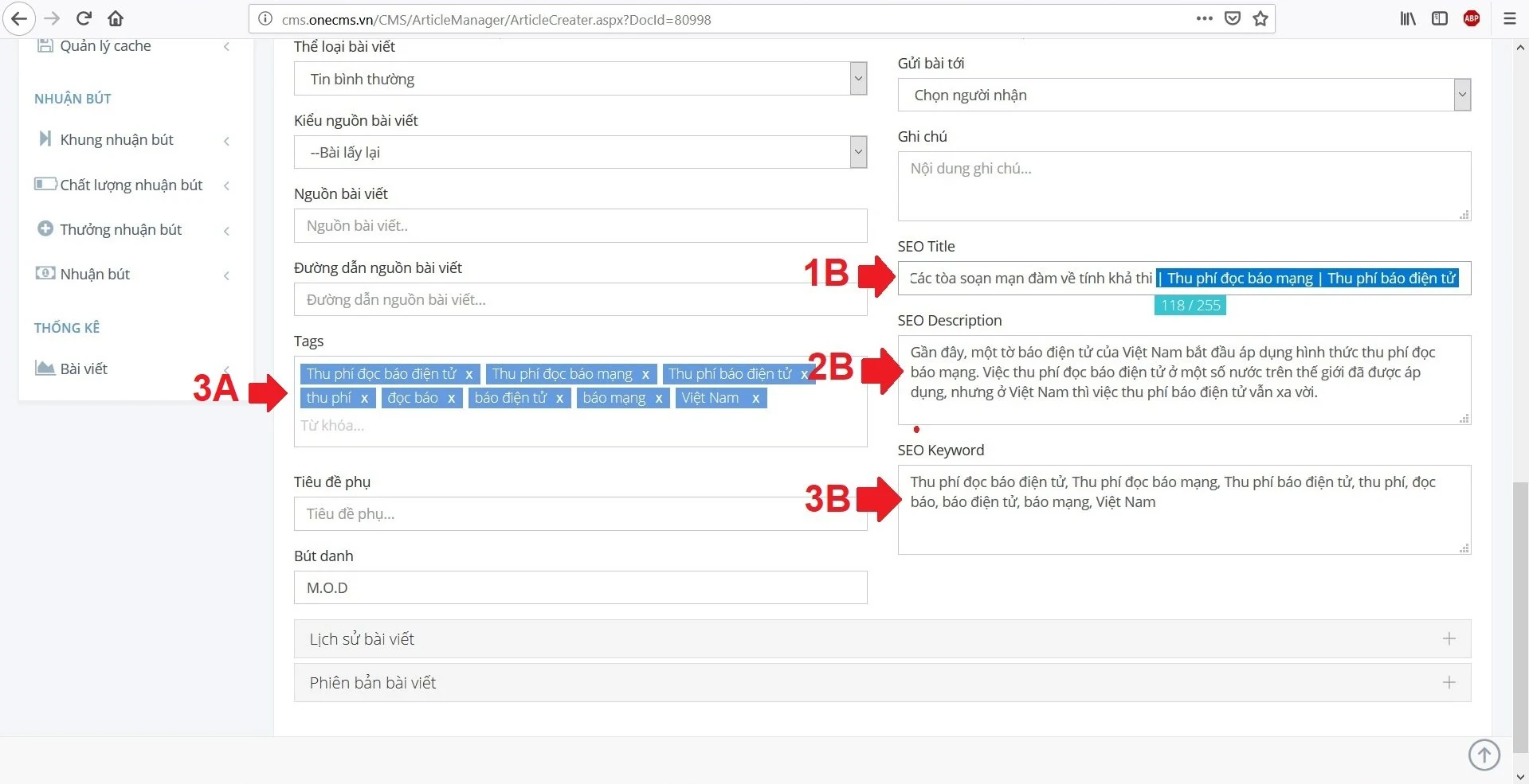 Hướng dẫn làm SEO Google trên CMS báo điện tử